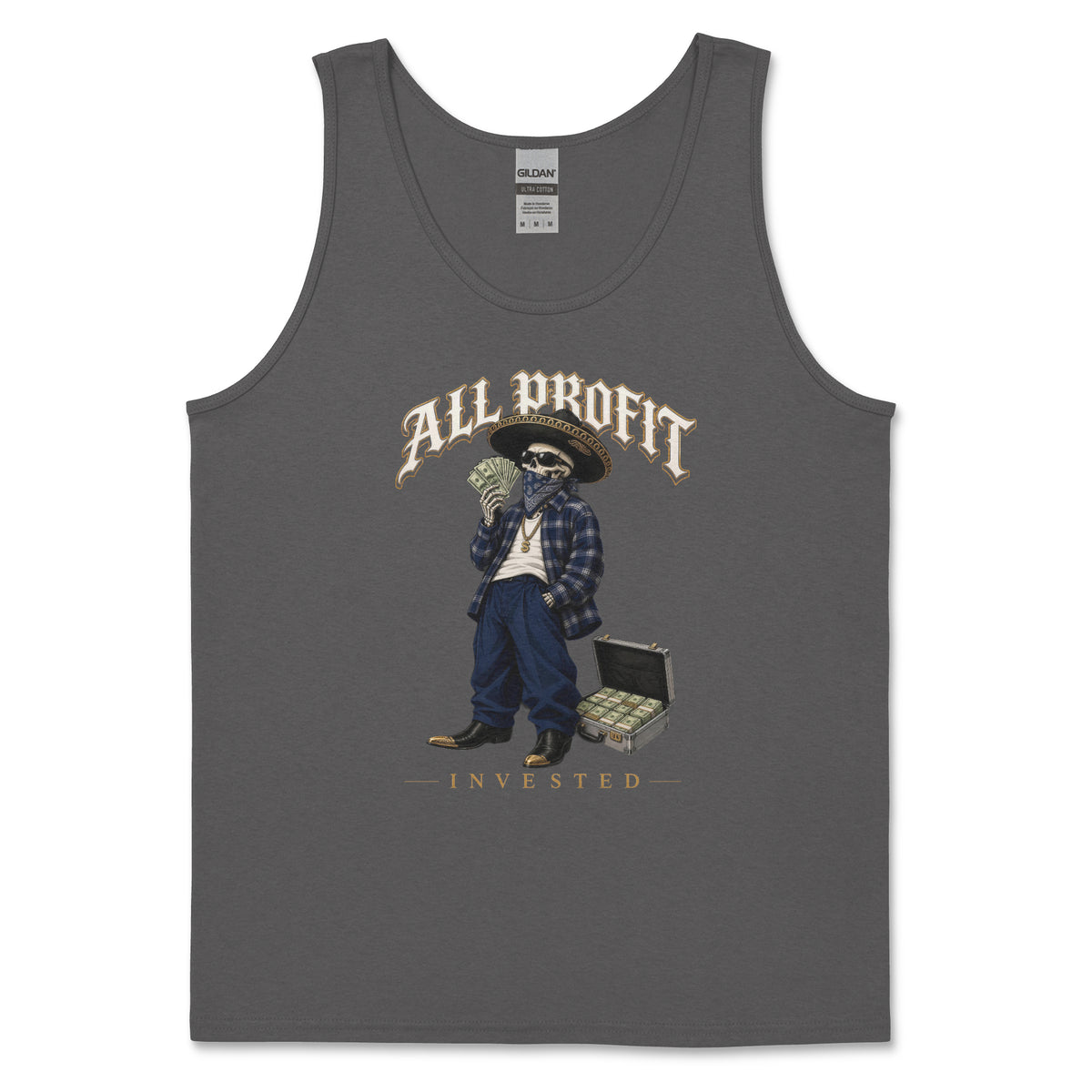 El Patrón Tank Top - Dark Gray