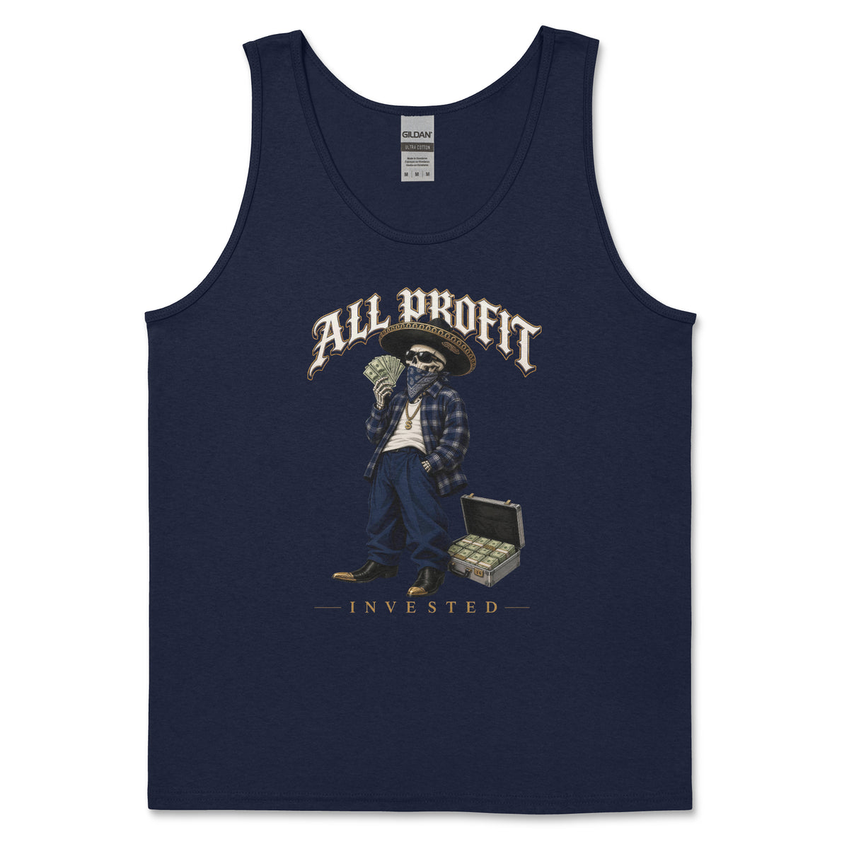 El Patrón Tank Top - Navy Blue
