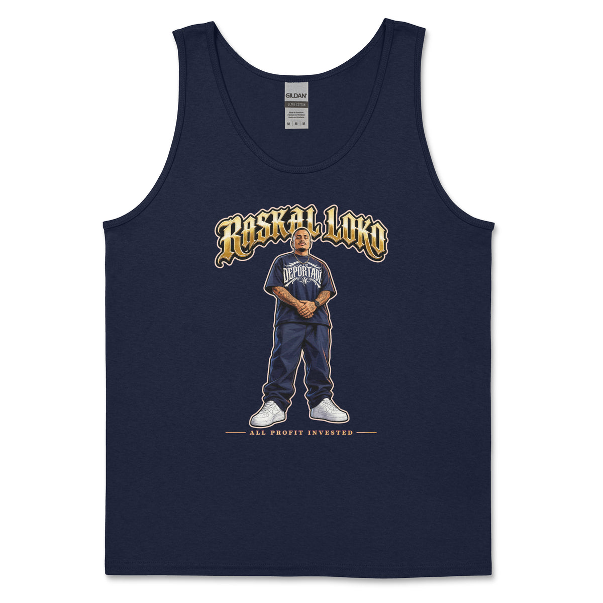 Raskal Loko Original Tank Top - Navy Blue
